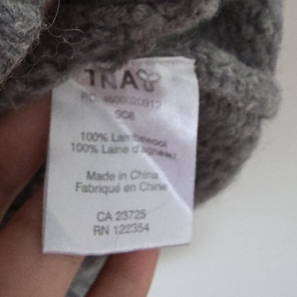 ARITZIA | TNA Sea to Sky 100% Lambswool Cardigan Sweater zip up sz S - Picture 3 of 5